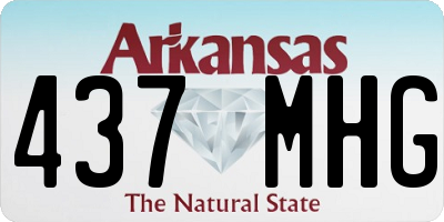 AR license plate 437MHG