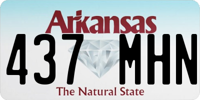 AR license plate 437MHN