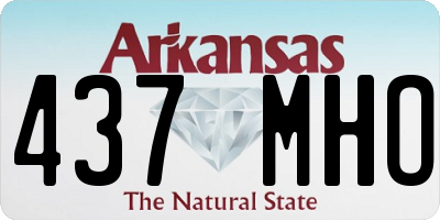 AR license plate 437MHO