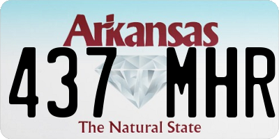 AR license plate 437MHR