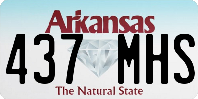 AR license plate 437MHS