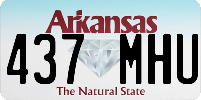 AR license plate 437MHU