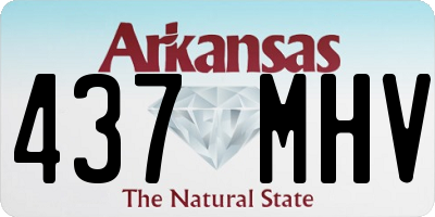 AR license plate 437MHV
