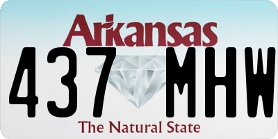 AR license plate 437MHW