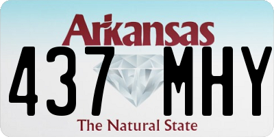 AR license plate 437MHY