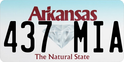 AR license plate 437MIA