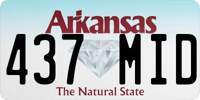 AR license plate 437MID