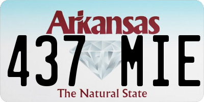 AR license plate 437MIE