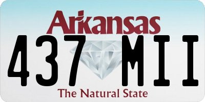 AR license plate 437MII