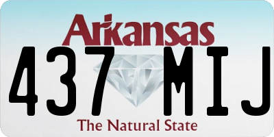 AR license plate 437MIJ