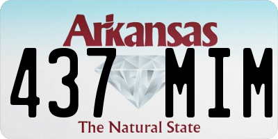 AR license plate 437MIM