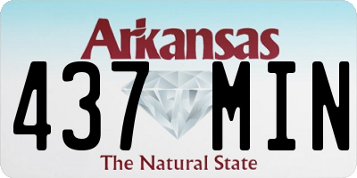 AR license plate 437MIN