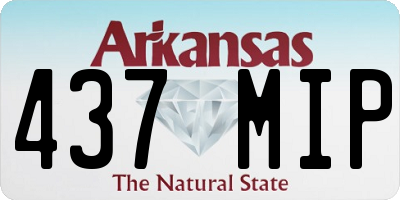 AR license plate 437MIP