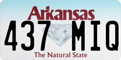 AR license plate 437MIQ