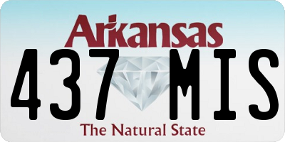 AR license plate 437MIS