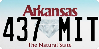 AR license plate 437MIT