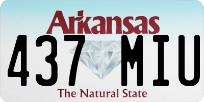 AR license plate 437MIU