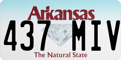 AR license plate 437MIV