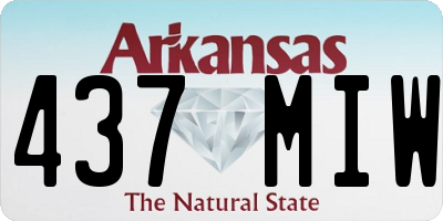 AR license plate 437MIW