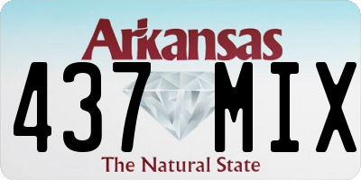 AR license plate 437MIX