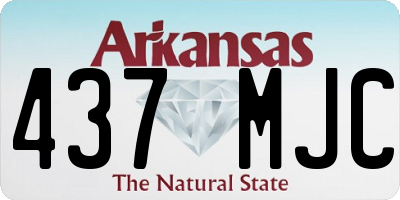 AR license plate 437MJC