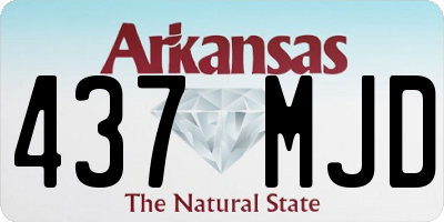 AR license plate 437MJD