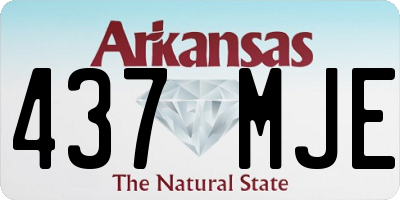 AR license plate 437MJE