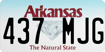 AR license plate 437MJG