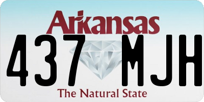 AR license plate 437MJH