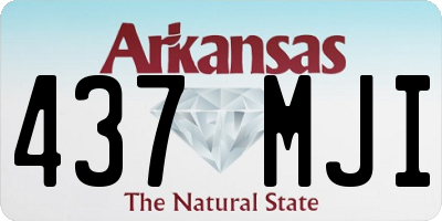 AR license plate 437MJI