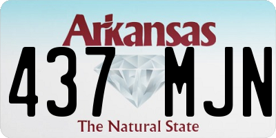 AR license plate 437MJN