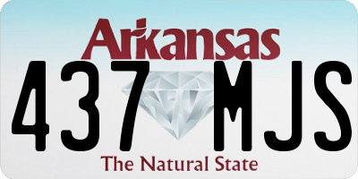 AR license plate 437MJS