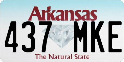 AR license plate 437MKE