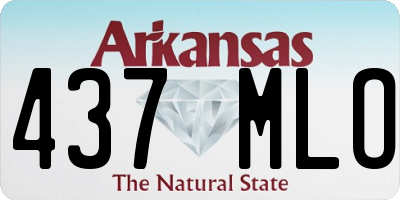 AR license plate 437MLO