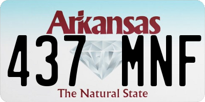 AR license plate 437MNF