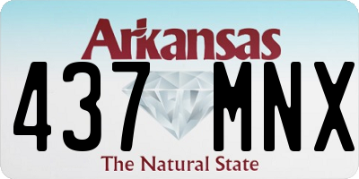 AR license plate 437MNX