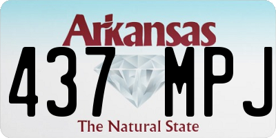 AR license plate 437MPJ