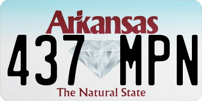 AR license plate 437MPN