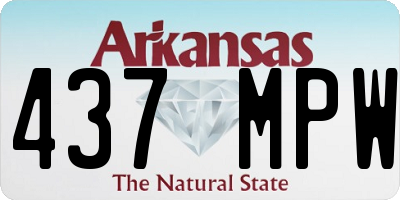 AR license plate 437MPW