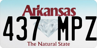 AR license plate 437MPZ