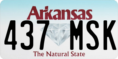 AR license plate 437MSK