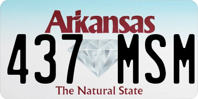 AR license plate 437MSM