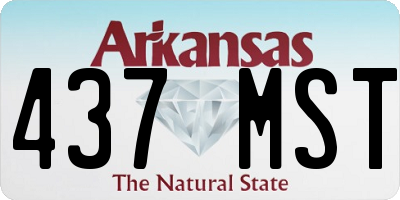AR license plate 437MST