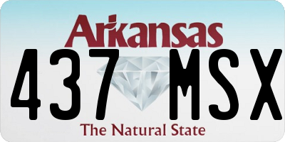 AR license plate 437MSX