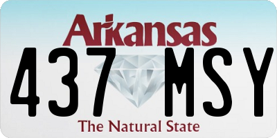 AR license plate 437MSY