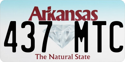 AR license plate 437MTC