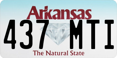 AR license plate 437MTI