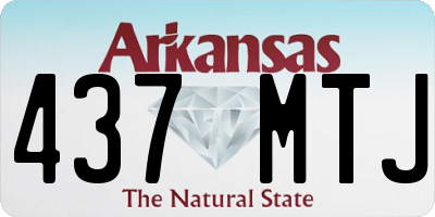 AR license plate 437MTJ