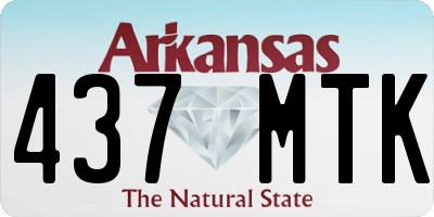 AR license plate 437MTK