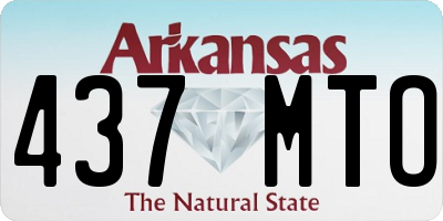 AR license plate 437MTO